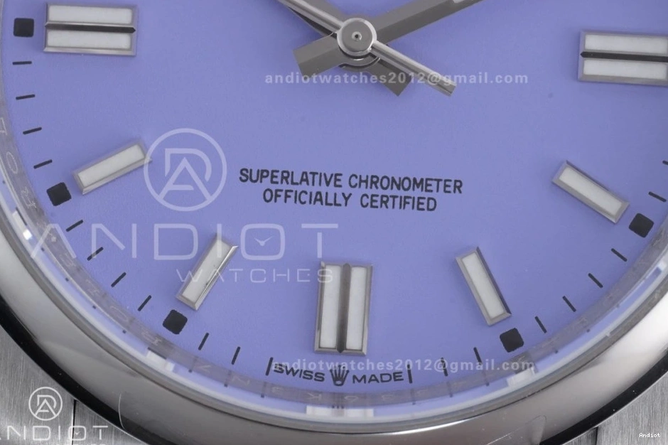 904L Steel Edition Perpetual VR3230 KRF 36mm 1:1 126000 Best Oyster Lavender Dial 0209